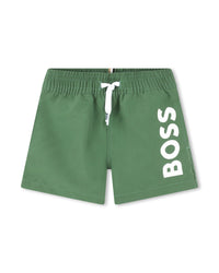 Short de bain à taille élastiquée - Fougere