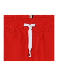 Short de bain à taille élastiquée - Rouge Vif