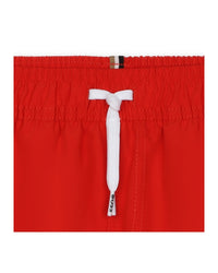 Short de bain à taille élastiquée - Rouge Vif