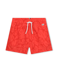 Swimming shorts with elasticated waistband - Rouge Vif