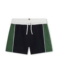 Printed swim shorts - Cargo Blue
