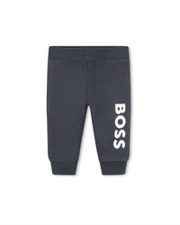 Pantalon à taille élastiquée - Bleu Cargo
