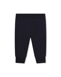 Pantalon à taille élastiquée - Bleu Cargo