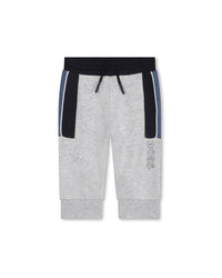 Pantalon à taille élastiquée - Gris Chiné