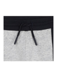 Pantalon à taille élastiquée - Gris Chiné