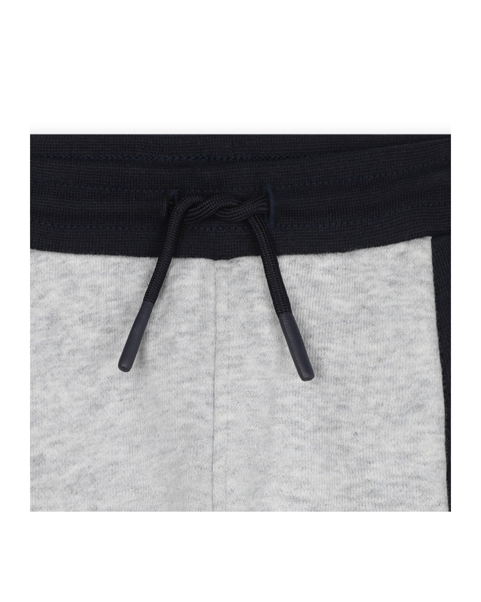 Pantalon à taille élastiquée en coton - Gris Chiné