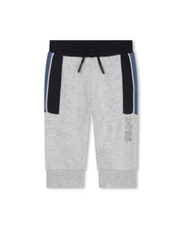 Pantalon à taille élastiquée - Gris Chiné