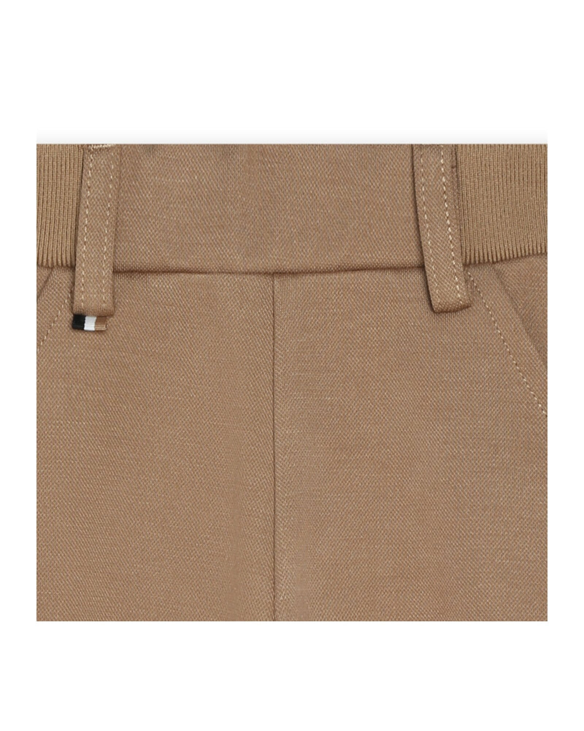Elasticated-waist trousers - Cookie