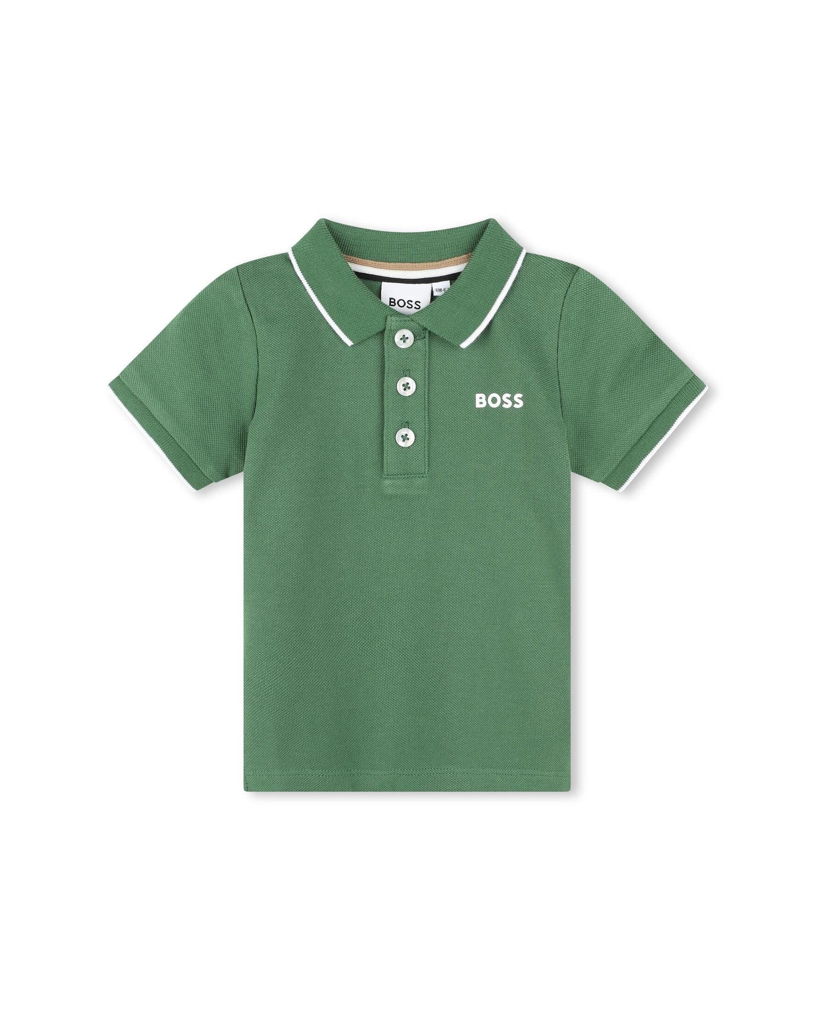 Short-sleeved polo shirt - Fougere