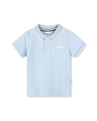 Polo à manches courtes - Bleu Oxford