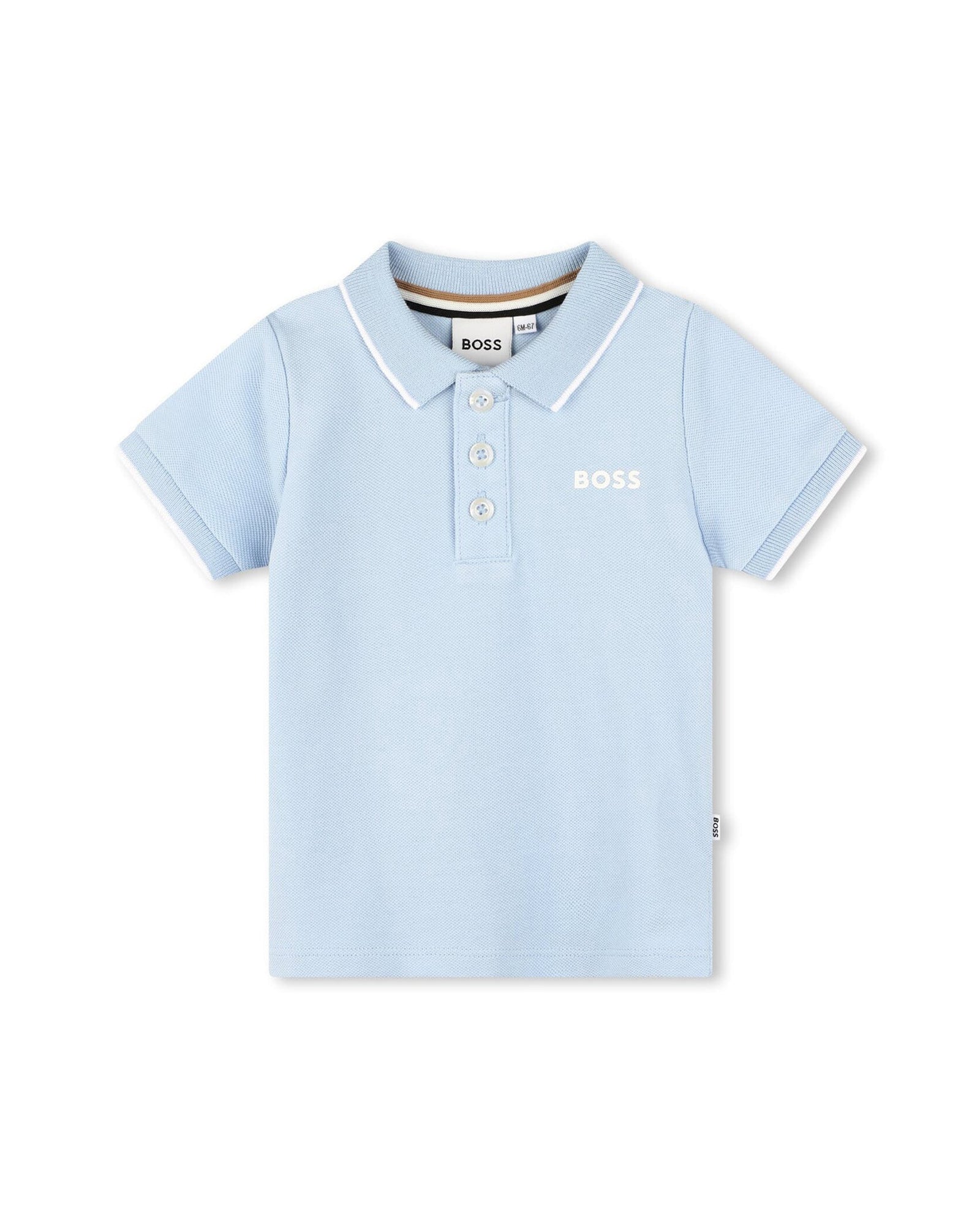 Polo à manches courtes - Bleu Oxford