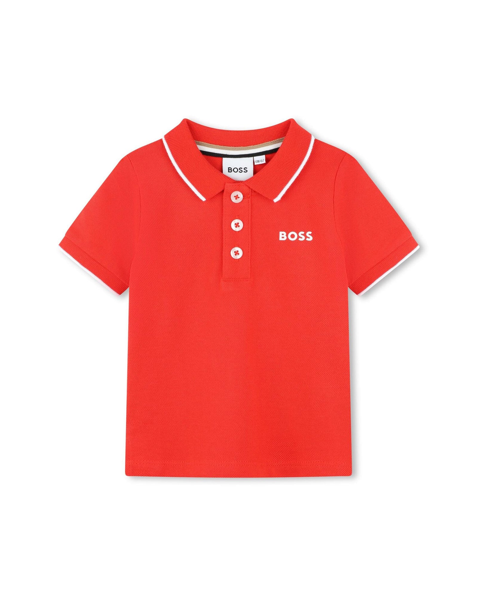 Polo à manches courtes - Rouge Vif