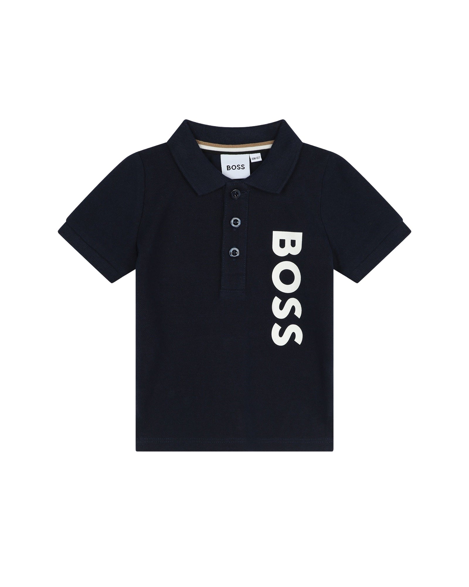 Polo à manches courtes en coton - Bleu Cargo
