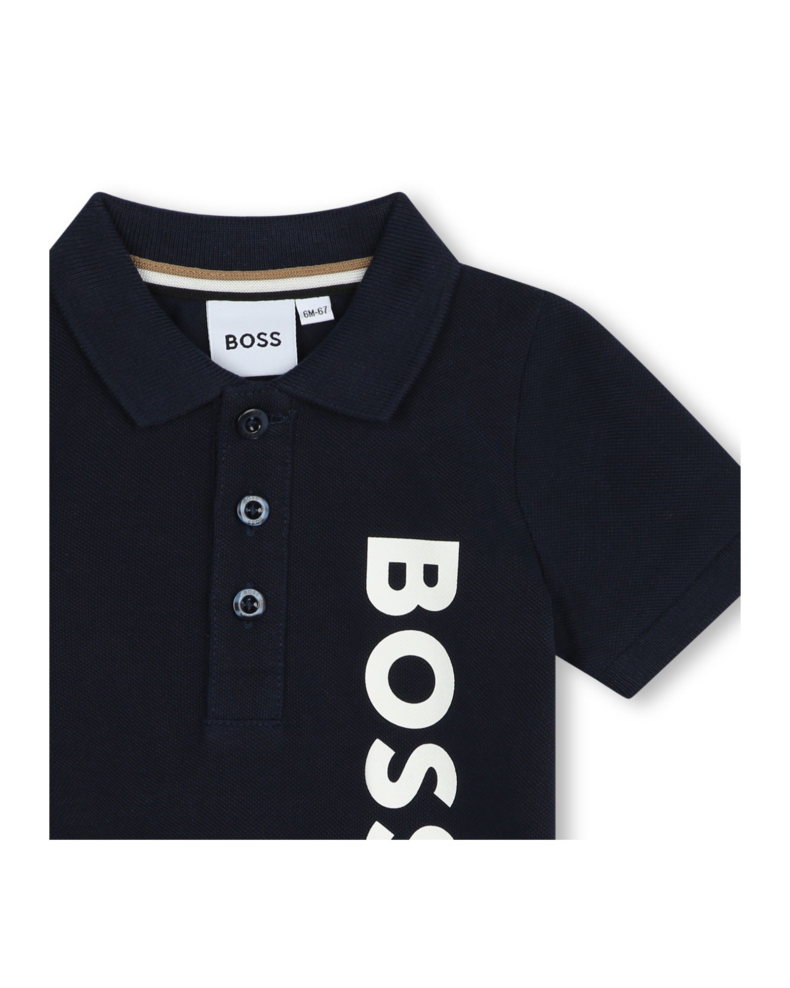 Polo à manches courtes en coton - Bleu Cargo