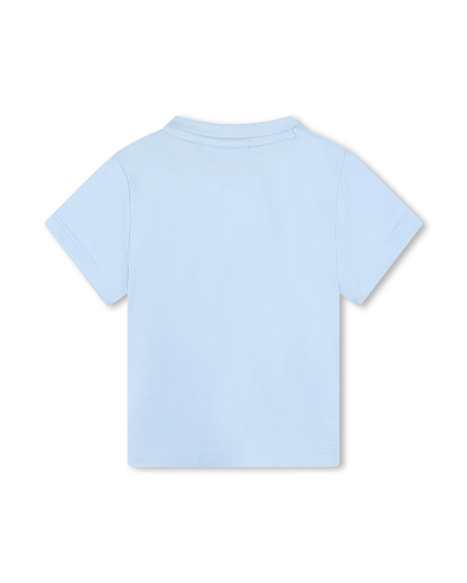 Short-sleeved cotton T-shirt - Oxford blue