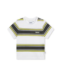 T-shirt à manches courtes - Blanc Jaune