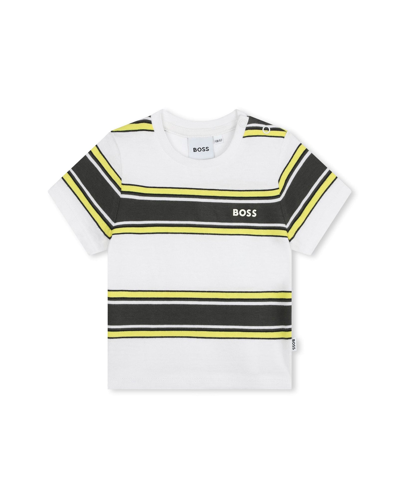 T-shirt à manches courtes - Blanc Jaune