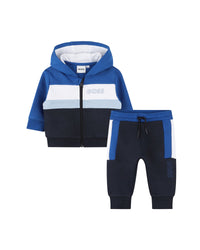 Ensemble cardigan et jogging - Bleu Cargo