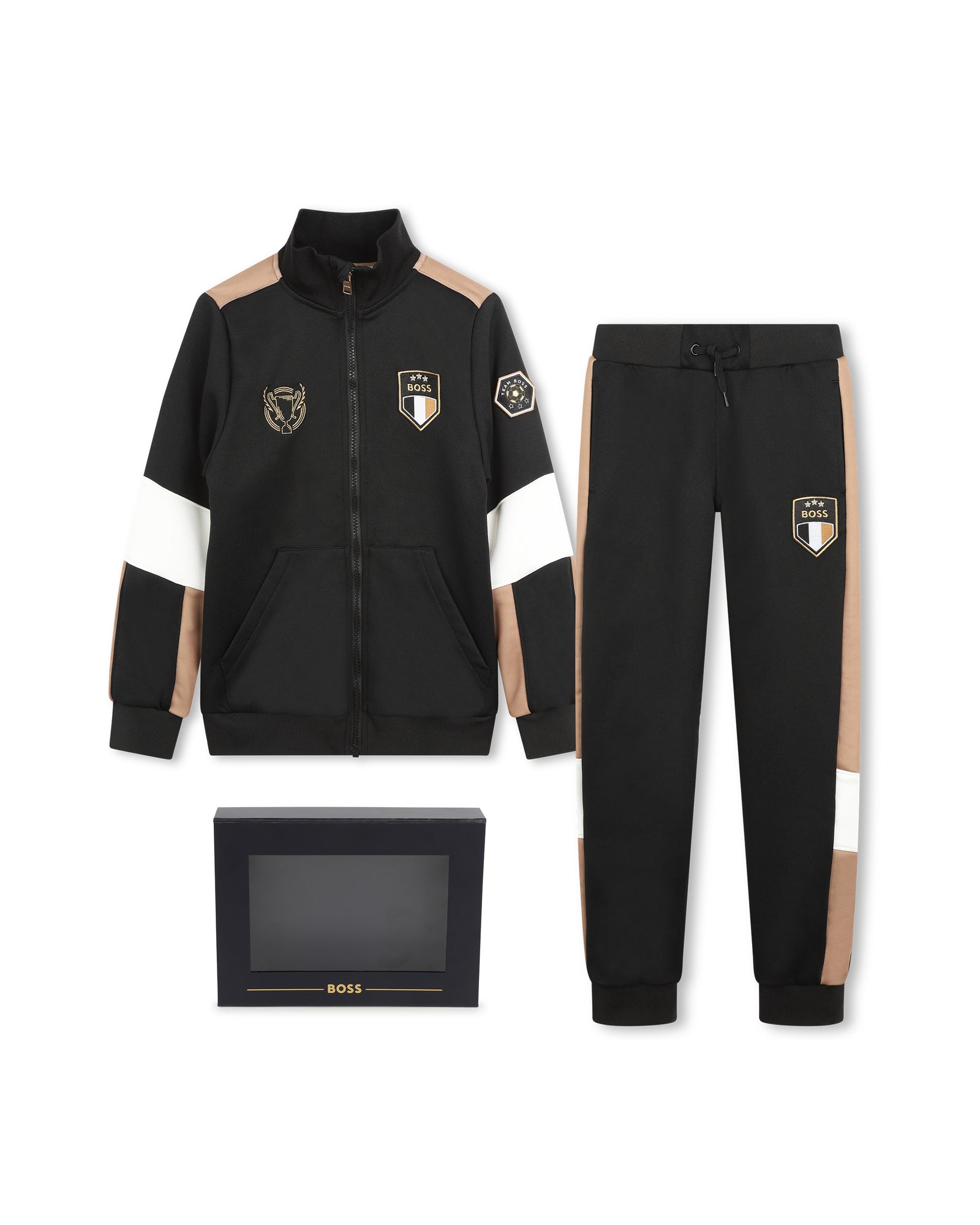 Ensemble cardigan et pantalon en molleton - Black