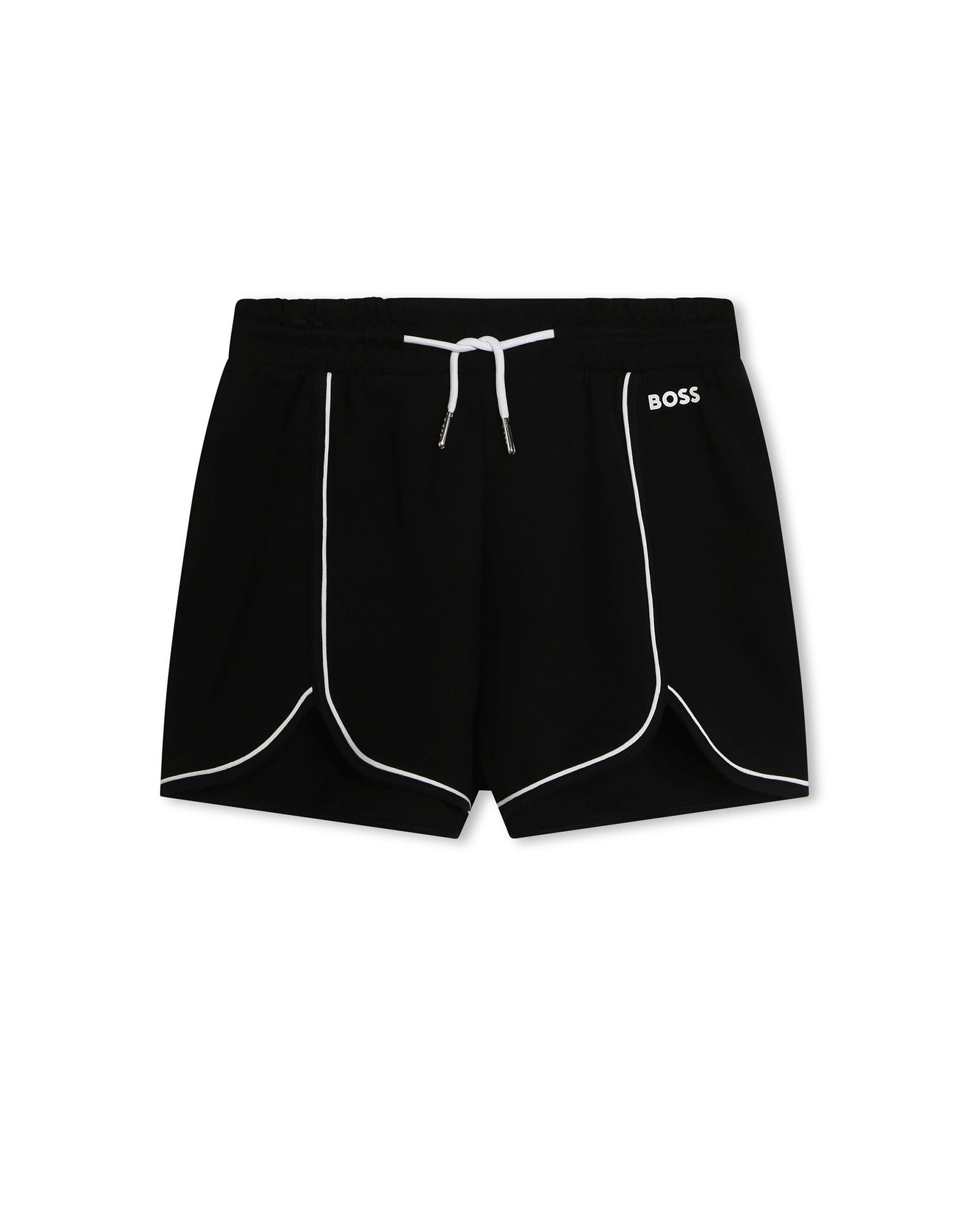 Short à taille élastiquée - Black