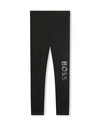 Legging with Boss logo - Black