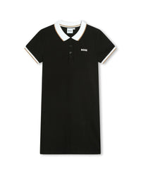 Robe à manches courtes en coton - Black