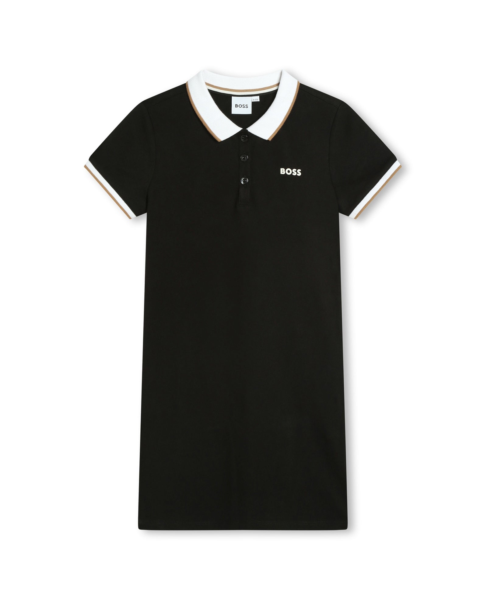 Robe à manches courtes en coton - Black