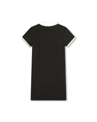 Robe à manches courtes en coton - Black