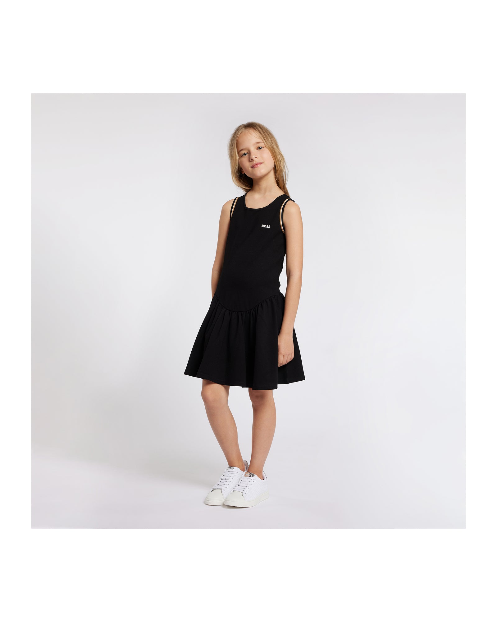 Sleeveless dress in milano - Black