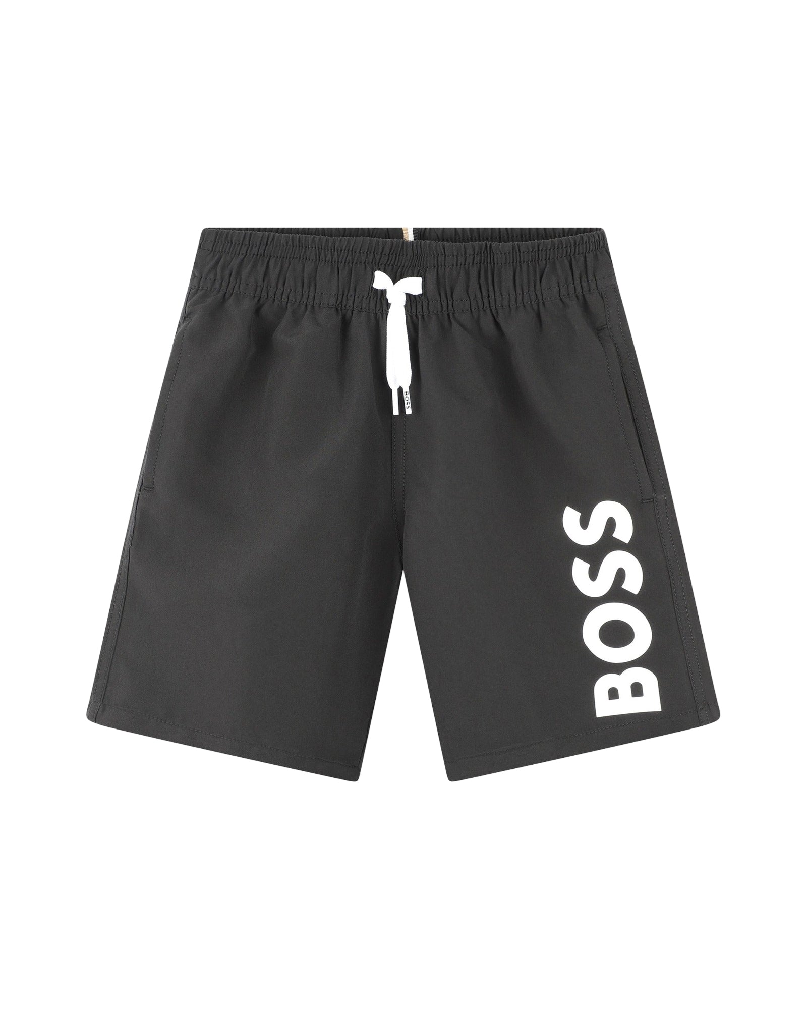 Swim shorts with an elasticated waistband - Black