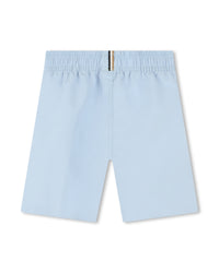 Elasticated waist swim shorts - Oxford blue