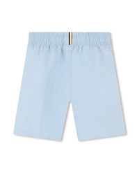 Short de bain à taille élastiquée - Bleu Oxford