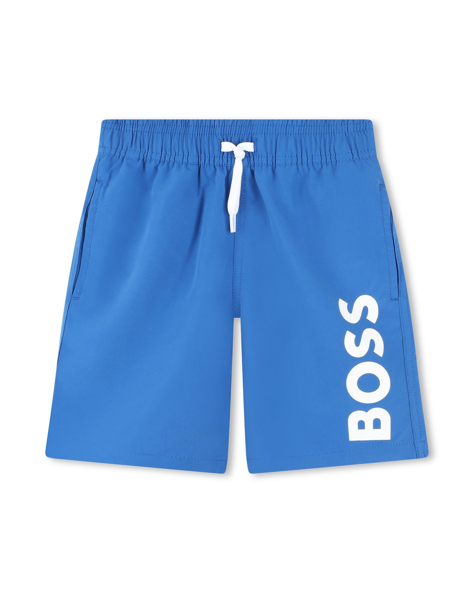 Short de bain à taille élastiquée - Bleu Vif