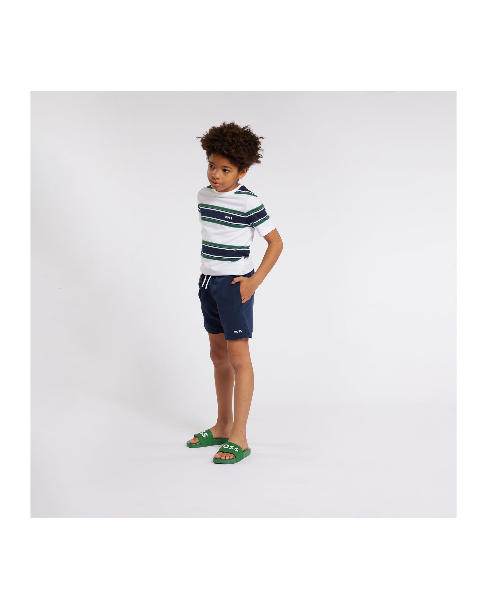 Short de bain à poches - Bleu Cargo