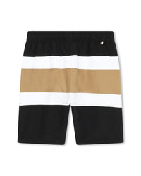 Short de bain à taille élastiquée - Black