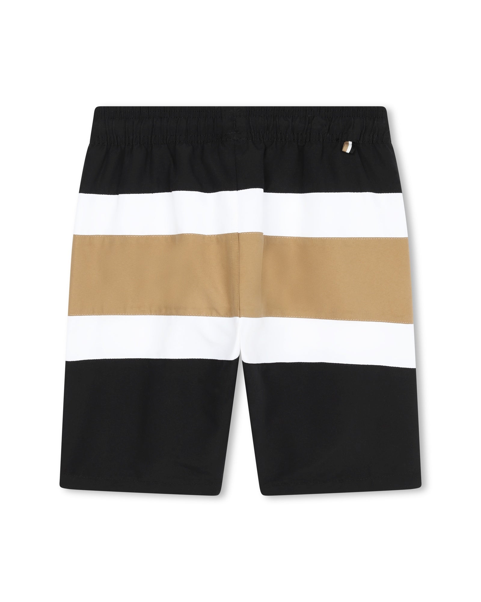Short de bain à taille élastiquée - Black