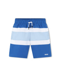Short de bain à taille élastiquée - Bleu Vif