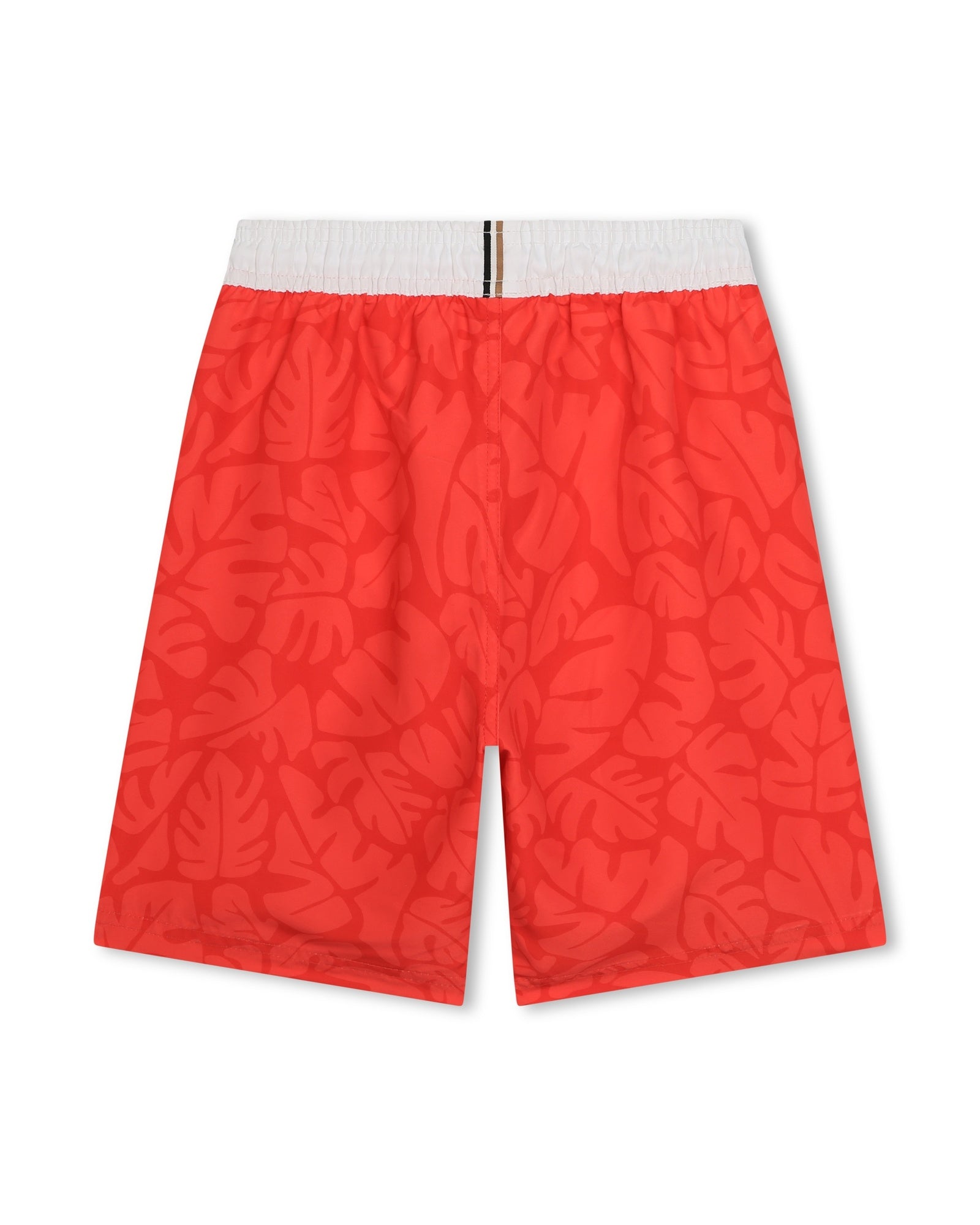 Short de bain en imprimé - Rouge Vif