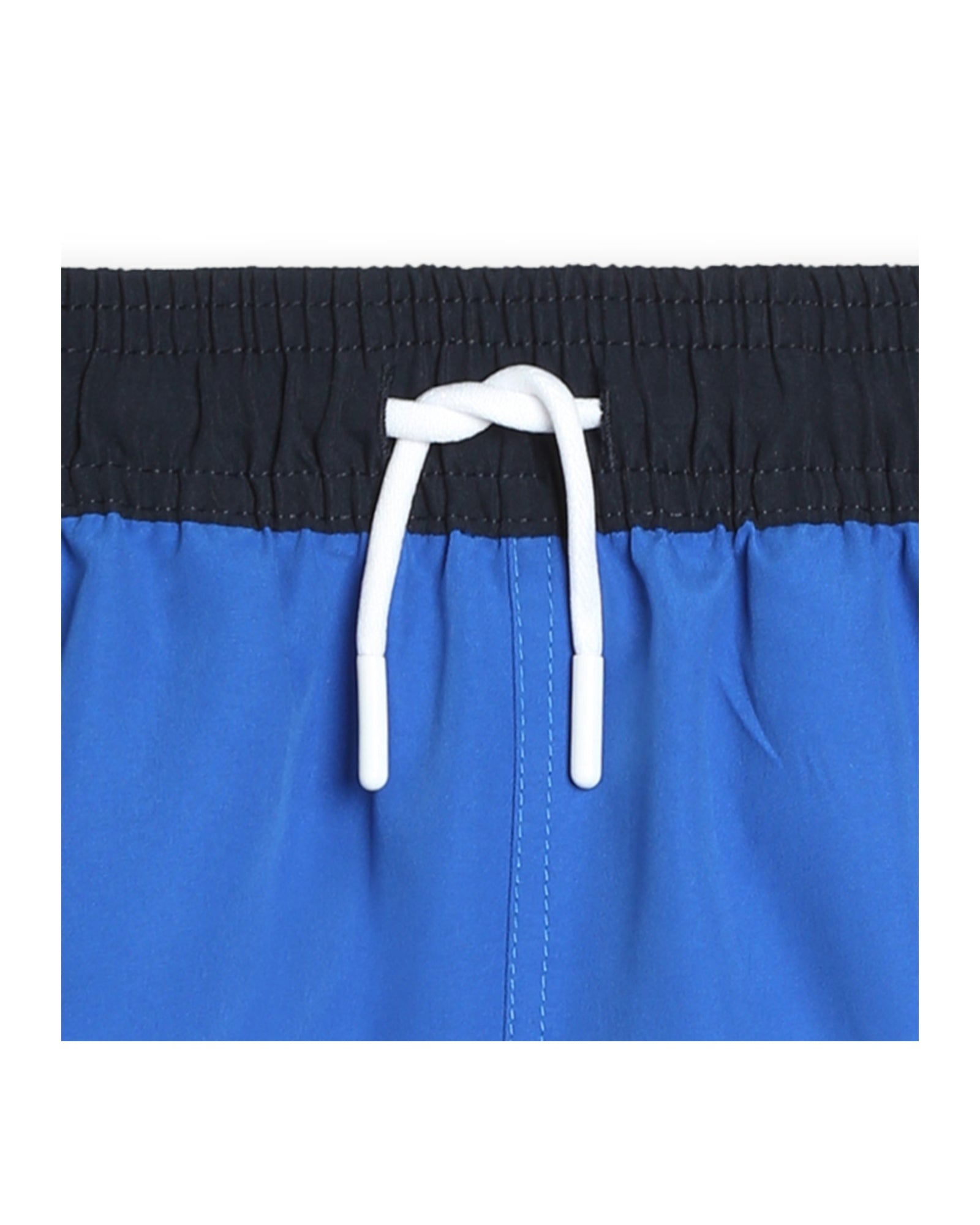 Short de bain à poches et rayures - Bleu Vif