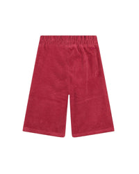 Cotton trousers with elasticated waistband - Begonia