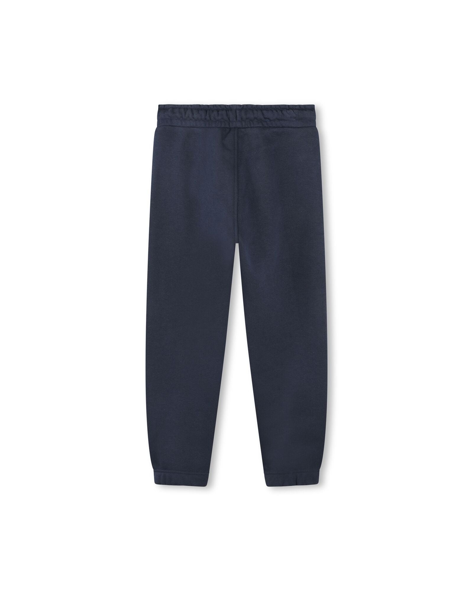 Pantalon à taille élastiquée en coton - Bleu Cargo