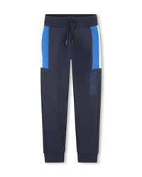 Pantalon à taille élastiquée - Bleu Cargo