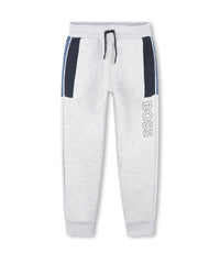 Pantalon à taille élastiquée - Gris Chiné