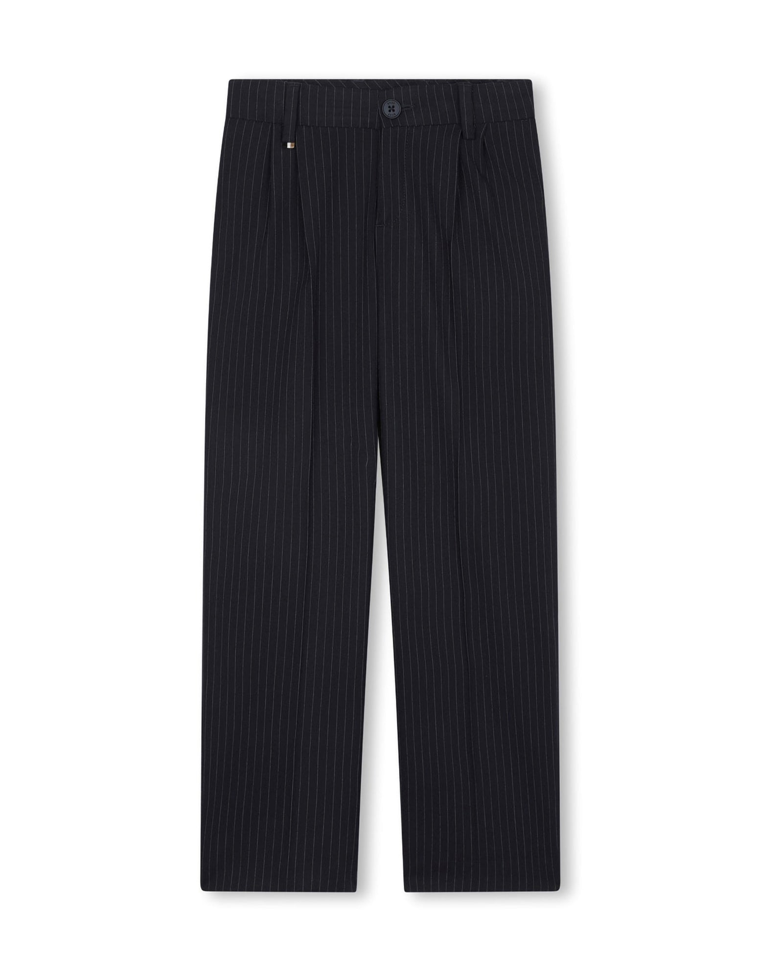 Pantalon de costume rayé - Bleu Cargo