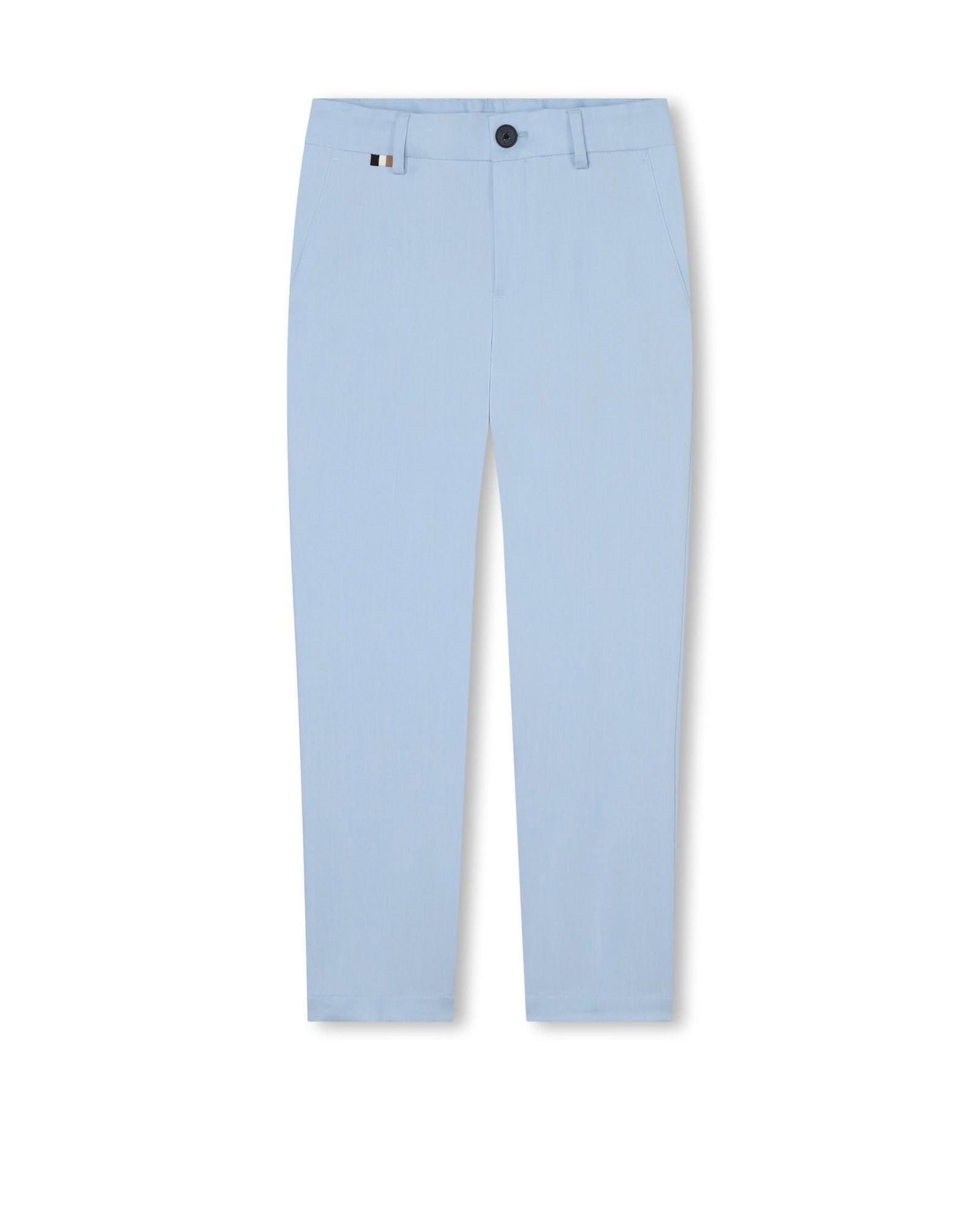 Pantalon de costume boutonné - Bleu Oxford