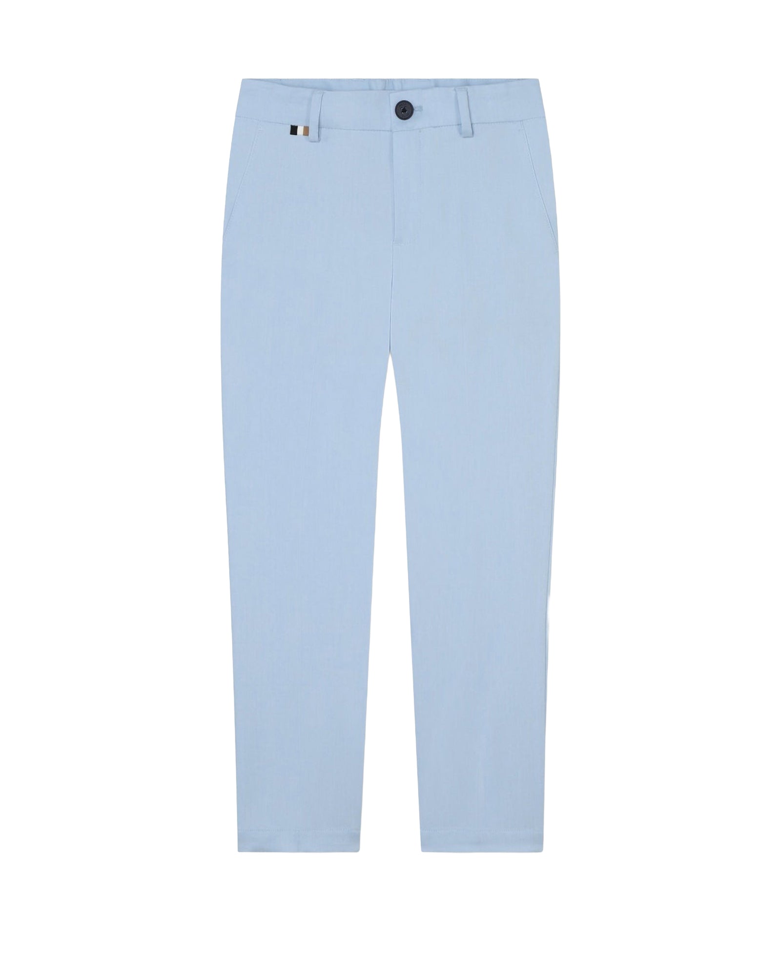 Pantalon de costume boutonné - Bleu Oxford