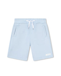 Bermuda de jogging en molleton - Bleu Oxford