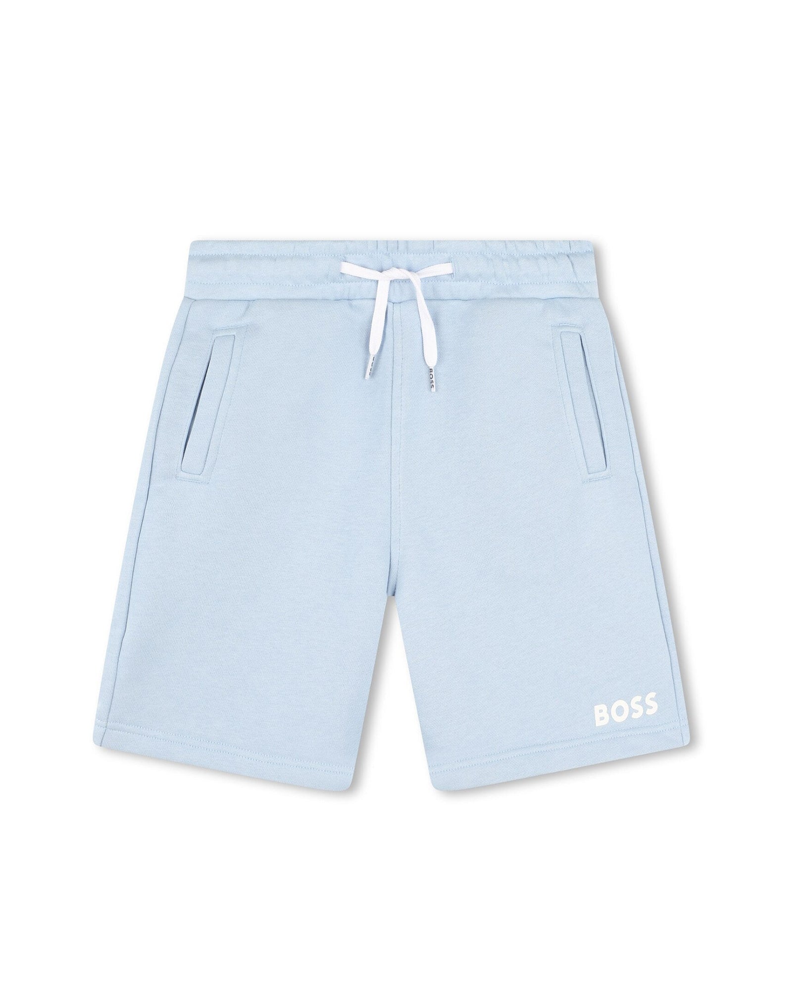 Bermuda de jogging en molleton - Bleu Oxford