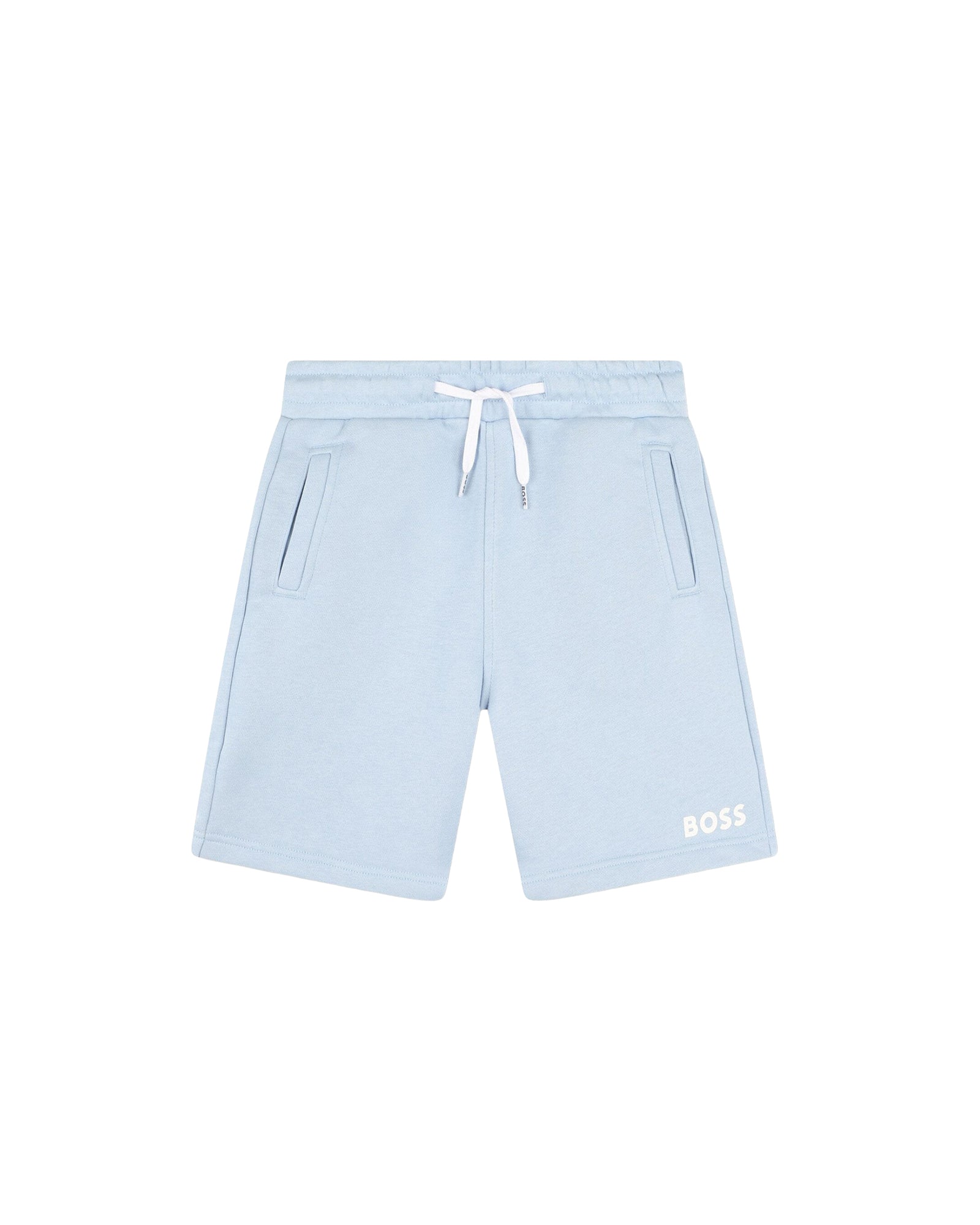 Bermuda de survêtement en molleton - Bleu Oxford