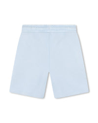 Bermuda de jogging en molleton - Bleu Oxford